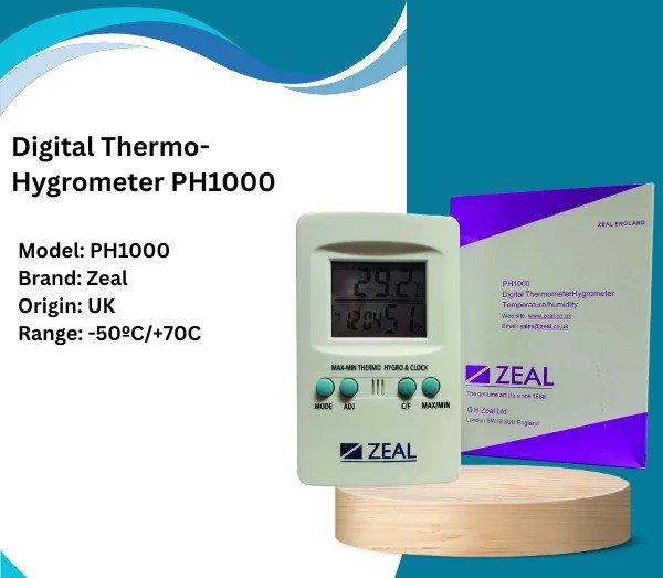 Digital Thermo Hygrometer PH1000 – Zeal UK