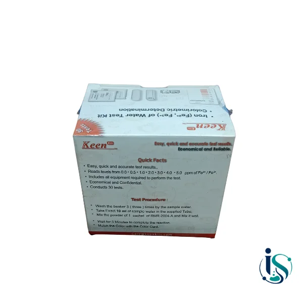 Keen Iron (Fe²⁺/Fe³⁺) Test Kit for Water RMR-2004 – 30 Tests